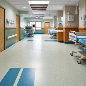 فينيل ارضيات المستشفيات للحماية من البكتيريا والعدوى
